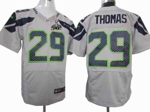 2015 Super Bowl XLIX Jersey Nike Seattle Seahawks 29# Earl Thomas grey elite Jersey