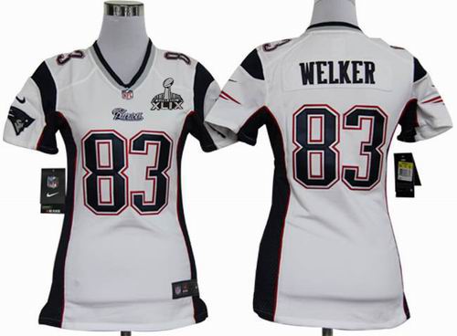 2015 Super Bowl XLIX Jersey Women 2012 nike New England Patriots #83 Wes Welker White game jerseys