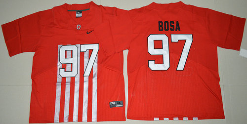 2016 Ohio State Buckeyes Nick Bosa 97 College Football Alternate Elite Jersey - Red