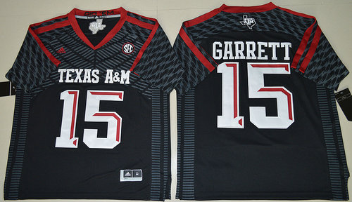 2016 Texas AM Aggies Myles Garrett 15 College Football Authentic Jerseys  Black