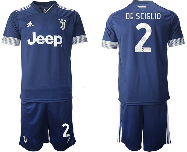 2020-21 Juventus 2 DE SCIGLIO Away Soccer Jersey