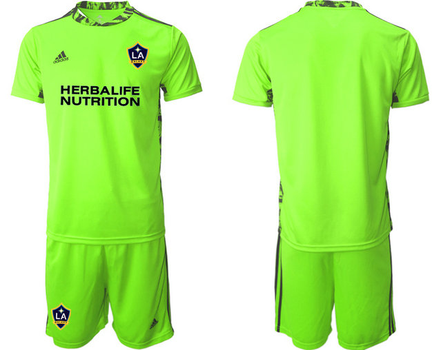 2020-21 Los Angeles Galaxy Fluorescent Green Goalkeeper Soccer Jersey