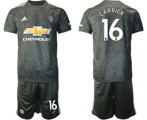 2020-21 Manchester United 16 CARRICK Away Soccer Jersey