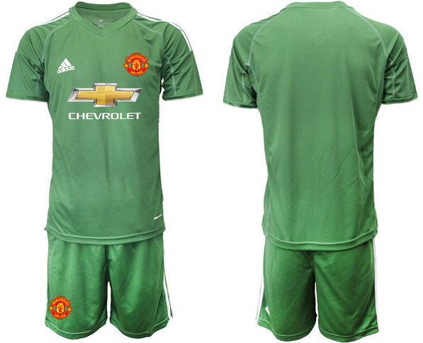 2020-21 Manchester United Army Green Goalkeeper Soccer Jersey