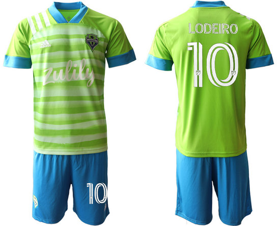 2020-21 Seattle Sounders 10 LODEIRO Home Soccer Jersey