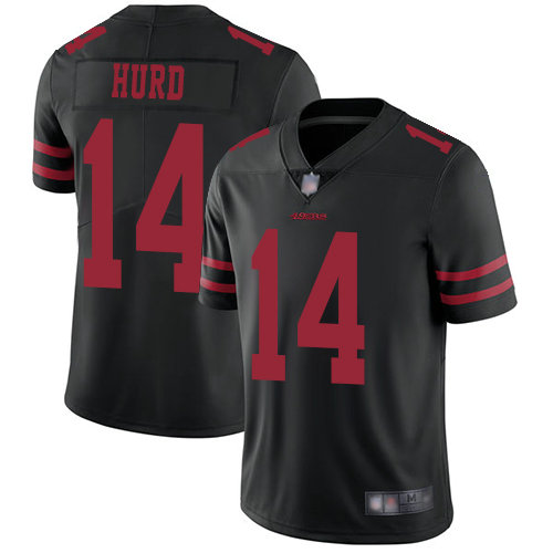 49ers #14 Jalen Hurd Black Alternate Youth Stitched Football Vapor Untouchable Limited Jersey