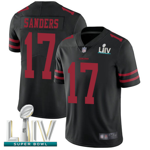 49ers #17 Emmanuel Sanders Black Alternate Super Bowl LIV Bound Men's Stitched Football Vapor Untouchable Limited Jersey