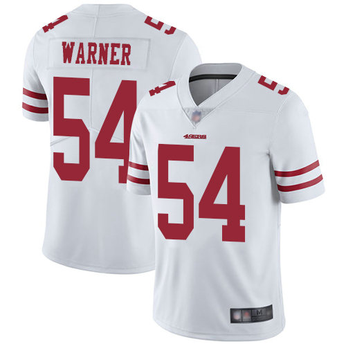 49ers #54 Fred Warner White Men's Stitched Football Vapor Untouchable Limited Jersey