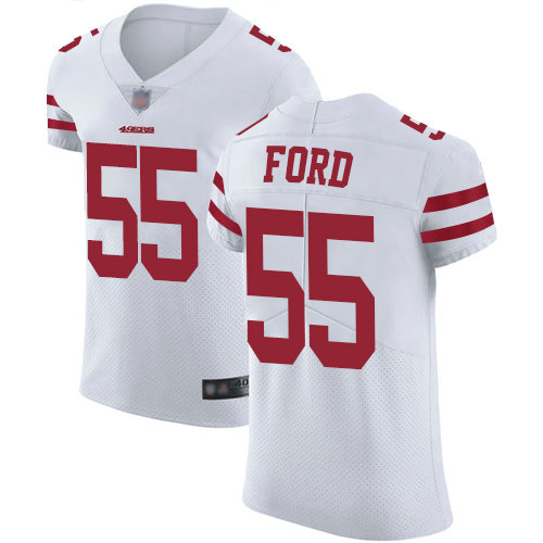 49ers #55 Dee Ford White Men's Stitched Football Vapor Untouchable Elite Jersey