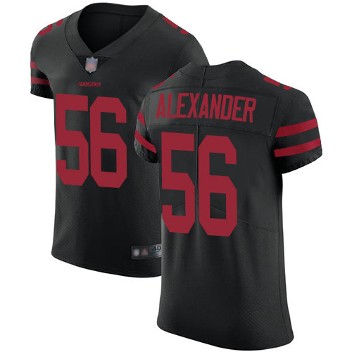 49ers #56 Kwon Alexander Black Alternate Men's Stitched Football Vapor Untouchable Elite Jersey