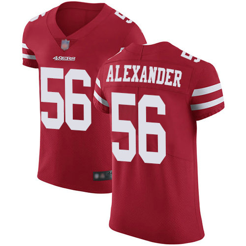 49ers #56 Kwon Alexander Red Team Color Men's Stitched Football Vapor Untouchable Elite Jersey