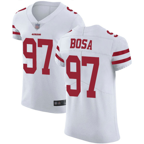 49ers #97 Nick Bosa White Men's Stitched Football Vapor Untouchable Elite Jersey