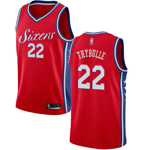 76ers #22 Mattise Thybulle Red Basketball Swingman Statement Edition Jersey