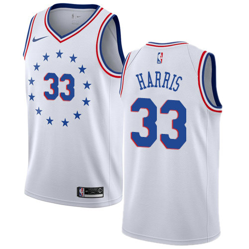 76ers #33 Tobias Harris White Basketball Swingman Earned Edition Jersey