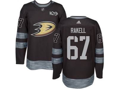 Adidas Anaheim Ducks #67 Rickard Rakell Black 1917-2017 100th Anniversary NHL Jersey