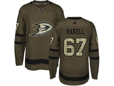 Adidas Anaheim Ducks #67 Rickard Rakell Green Salute to Service NHL Jersey