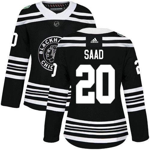 Adidas Blackhawks #20 Brandon Saad Black Authentic 2019 Winter
