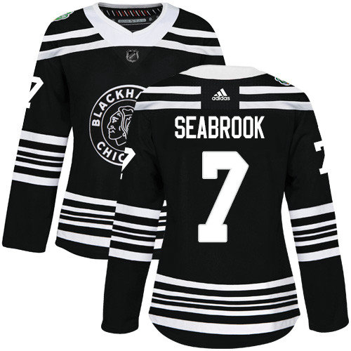 Adidas Blackhawks #7 Brent Seabrook Black Authentic 2019