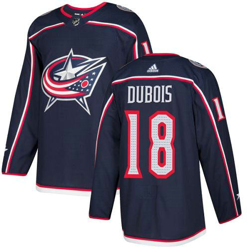 Adidas Blue Jackets #18 Pierre Luc Dubois Navy Blue Home Authentic Stitched NHL Jersey