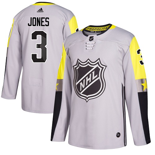 Adidas Blue Jackets #3 Seth Jones Gray 2018 All-Star Metro Division Authentic Stitched NHL Jersey$