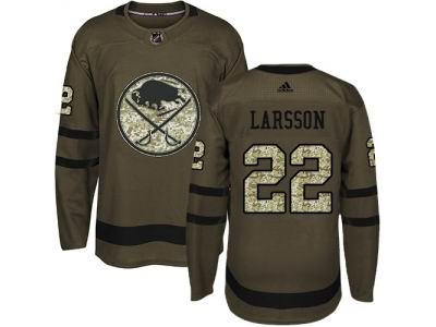Adidas Buffalo Sabres #22 Johan Larsson Green Salute to Service NHL Jersey