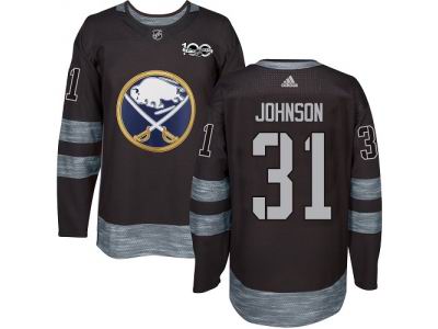 Adidas Buffalo Sabres #31 Chad Johnson Black 1917-2017 100th Anniversary NHL Jersey