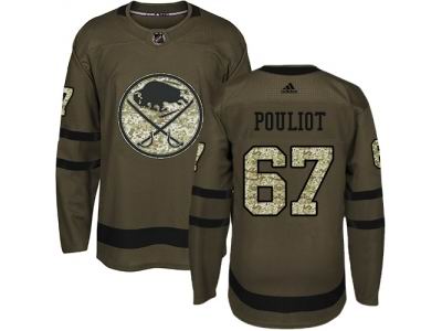 Adidas Buffalo Sabres #67 Benoit Pouliot Green Salute to Service NHL Jersey