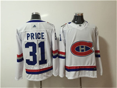 Adidas Canadiens #31 Carey Price White 2017 NHL 100 Classic Jersey
