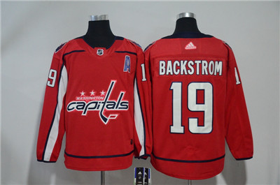 Adidas Capitals #19 Nicklas Backstrom Red Jersey