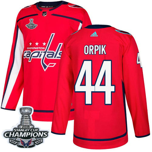 Adidas Capitals #44 Brooks Orpik Red Home Authentic Stanley Cup Final Champions Stitched NHL Jersey
