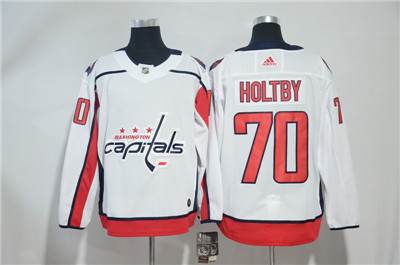 Adidas Capitals #70 Braden Holtby White Jersey