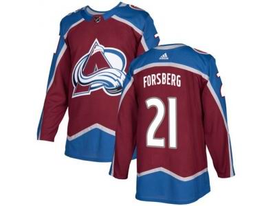 Adidas Colorado Avalanche #21 Peter Forsberg Burgundy Home NHL Jersey
