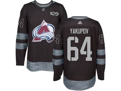 Adidas Colorado Avalanche #64 Nail Yakupov Black 1917-2017 100th Anniversary NHL Jersey