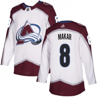 Adidas Colorado Avalanche #8 Cale Makar White Road Authentic Stitched NHL Jersey