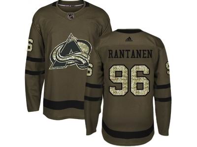 Adidas Colorado Avalanche #96 Mikko Rantanen Green Salute to Service NHL Jersey
