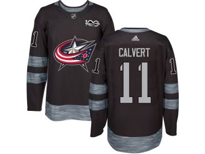 Adidas Columbus Blue Jackets #11 Matt Calvert Black 1917-2017 100th Anniversary NHL Jersey