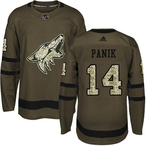 Adidas Coyotes #14 Richard Panik Green Salute to Service Stitched NHL Jersey