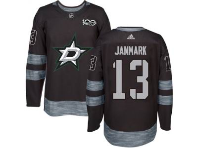 Adidas Dallas Stars #13 Mattias Janmark Black 1917-2017 100th Anniversary NHL Jersey