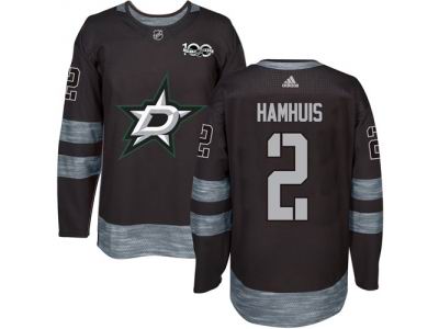 Adidas Dallas Stars #2 Dan Hamhuis Black 1917-2017 100th Anniversary NHL Jersey