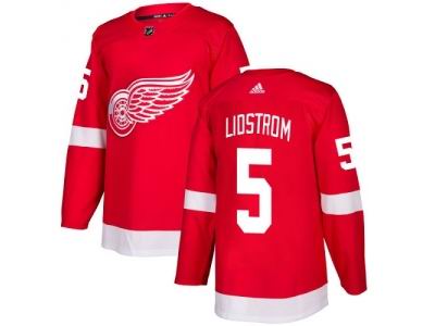 Adidas Detroit Red Wings #5 Nicklas Lidstrom Red Home Jersey