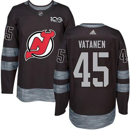 Adidas Devils #45 Sami Vatanen Black 1917-2017 100th Anniversary Stitched NHL Jersey