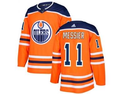 Adidas Edmonton Oilers #11 Mark Messier Orange Home NHL Jersey