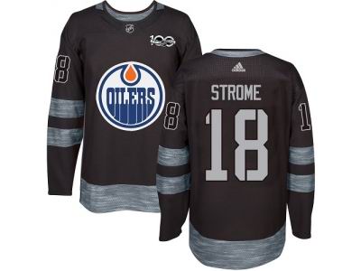 Adidas Edmonton Oilers #18 Ryan Strome Black 1917-2017 100th Anniversary NHL Jersey