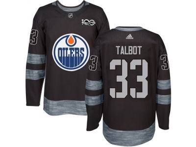 Adidas Edmonton Oilers #33 Cam Talbot Black 1917-2017 100th Anniversary NHL Jersey