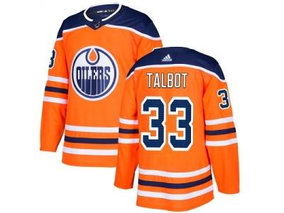 Adidas Edmonton Oilers #33 Cam Talbot Orange Home NHL Jersey