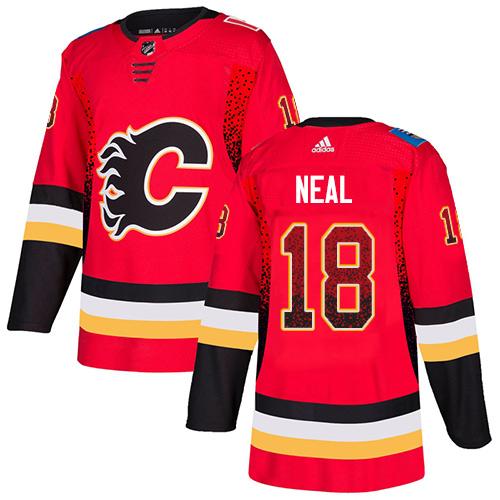 Adidas Flames #18 James Neal Red Home Authentic Drift Fashion Stitched NHL Jersey