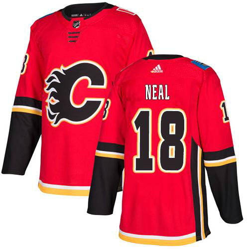 Adidas Flames #18 James Neal Red Home Authentic Stitched NHL Jersey