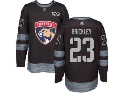 Adidas Florida Panthers #23 Connor Brickley Black 1917-2017 100th Anniversary NHL Jersey