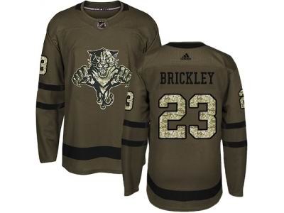 Adidas Florida Panthers #23 Connor Brickley Green Salute to Service NHL Jersey