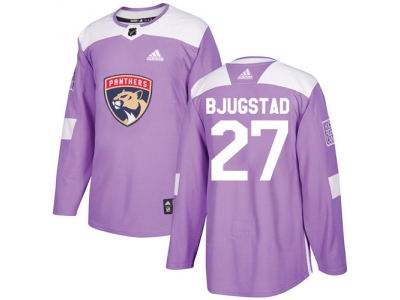 Adidas Florida Panthers #27 Nick Bjugstad Purple Authentic Fights Cancer Stitched NHL Jersey